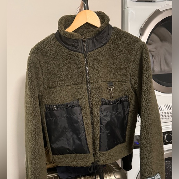 Reese Cooper Green Sherpa Jacket - Picture 3 of 5